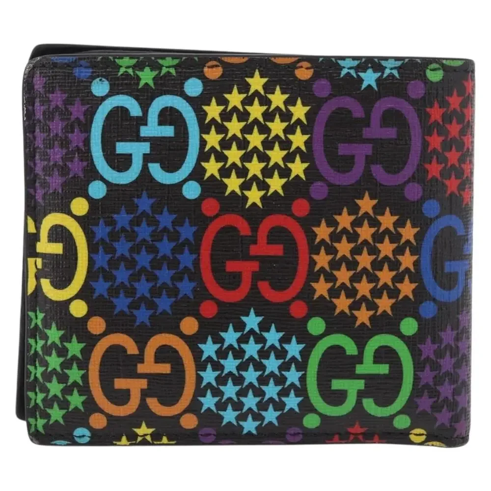 Gucci GG Supreme Monogram Psychedelic Men's Bi-Fold Wallet